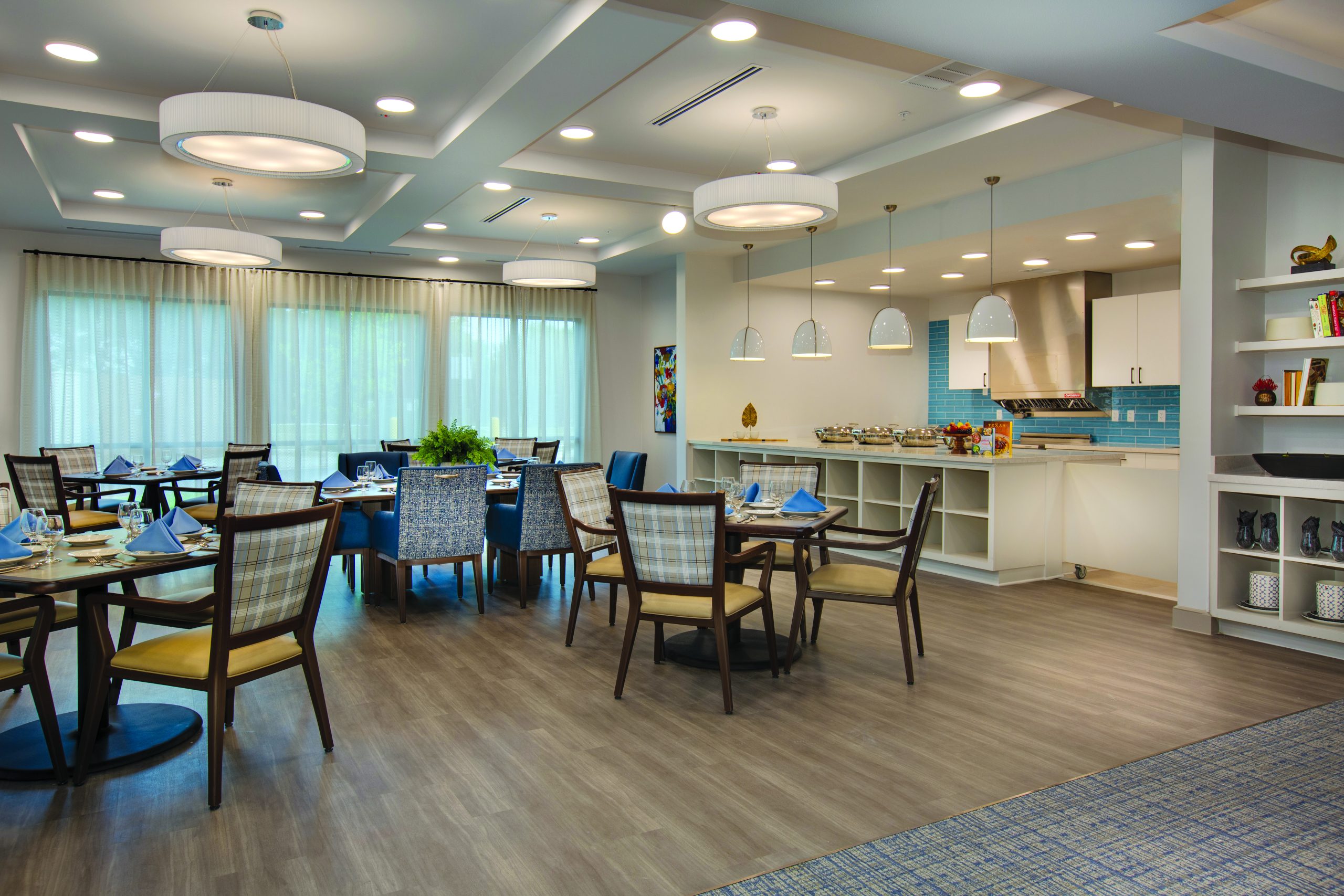 Memory care dining area